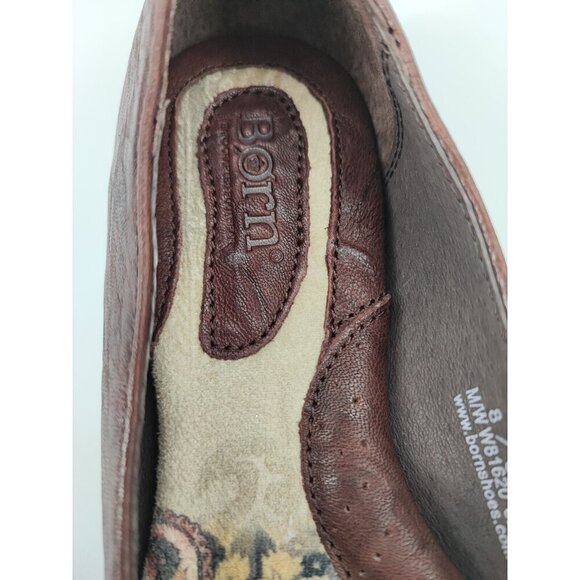 Born Women's Knot Adele Brown Leather Ballet Shoes Size 8 US - Picture 10 of 10